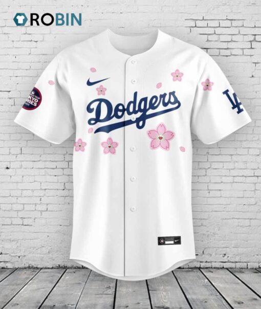 Los Angeles Dodgers Takashi Murakami x MLB World Tour Tokyo Series Custom Name For Fans Baseball Jersey Shirt Style