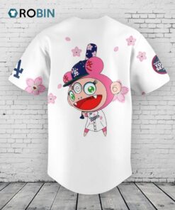Los Angeles Dodgers Takashi Murakami x MLB World Tour Tokyo Series Whrite Baseball Jersey Shirt Style V2
