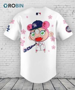 Los Angeles Dodgers Takashi Murakami x MLB World Tour Tokyo Series Whrite V3 Baseball Jersey Shirt Style