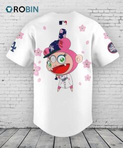 Los Angeles Dodgers Takashi Murakami x MLB World Tour Tokyo Series Whrite V5 Baseball Jersey Shirt Style