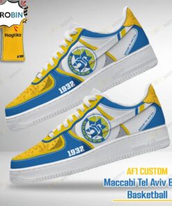 Maccabi Tel Aviv B.C. Air Force Sneaker Boots – Exclusive Design Maccabi Tel Aviv B.C. Air Force Sneaker Boots – Exclusive Design
