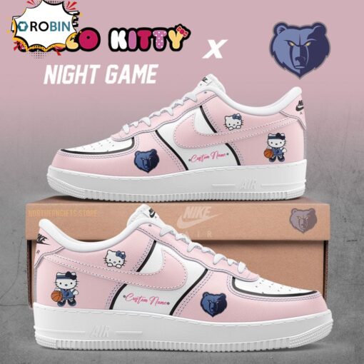 Memphis Grizzlies x Hello Kitty Night Game Custom Name Sneakers for Fans