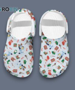 Merry Christmas With Bluey Cartoon Classic Crocs Merry Christmas With Bluey Cartoon Classic Crocs