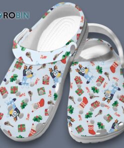 Merry Christmas With Bluey Cartoon Classic Crocs Merry Christmas With Bluey Cartoon Classic Crocs
