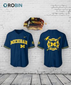 Michigan Baseball x Firefighter Appreciation Night Baseball Jersey Shirt Style Michigan Baseball x Firefighter Appreciation Night Baseball Jersey Shirt Style