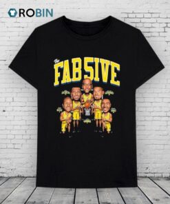 Michigan Wolverines The Fab Five 5 Basketball Shirt