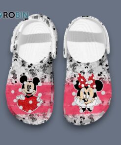 Mickey and Minnie Mouse Couple Lovely Cartoon Crocs for Men, Women, Kid