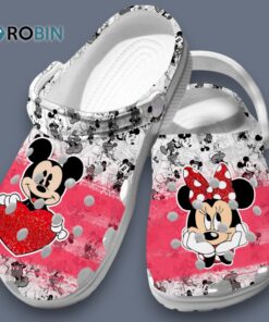 Mickey and Minnie Mouse Couple Lovely Cartoon Crocs for Men, Women, Kid