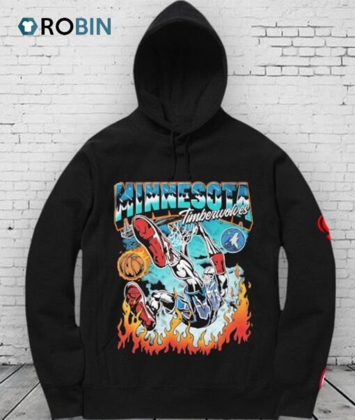 Minnesota Timberwolves Slam Warren Lotas Skeleton Shirt