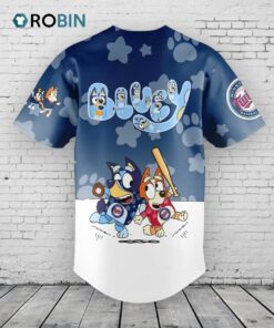 Minnesota Twins Bluey and Bingo Baseball Jersey Shirt Style