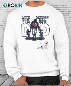 Minnesota Twins Dad A Son’s First Hero A Daughter’s First Love Happy Father’s Day 2025 Shirt