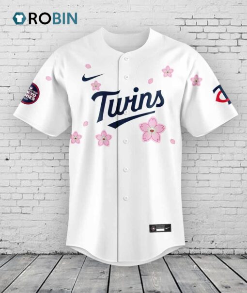 Minnesota Twins Takashi Murakami x MLB World Tour Tokyo Series Baseball Jersey Shirt Style