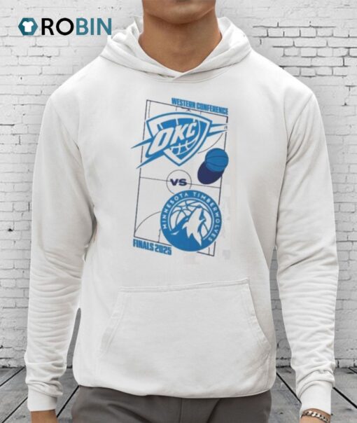 Nba 2025 Western Conference Finals Matchup Oklahoma City Thunder Vs Minnesota Timberwolves Shirt