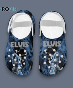 New Design Elvis Presley Music Clogs, Unique Gift For Elvis Fans