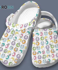 New Design French Bulldog Puppies Classic White Clogs Shoes