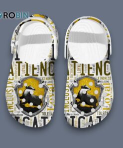 New Design Harry Potter Hufflepuff House Movie Clogs Shoes For Kids & Adults