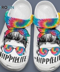 New Design Hippie Life Classic 3D Printed Crocs