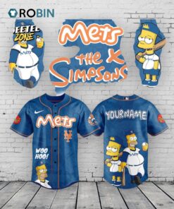 New York Mets x The Simpsons Heritage Baseball Jersey Shirt Style