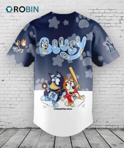 New York Yankees Bluey and Bingo Baseball Jersey Shirt Style