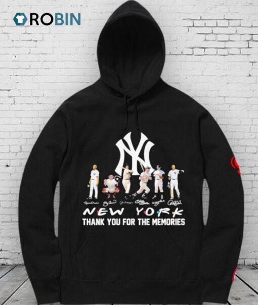 New York Yankees Friends Thank You For The Memories Signatures Shirt