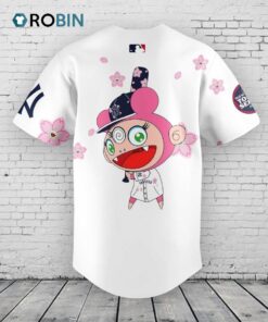 New York Yankees Takashi Murakami x MLB World Tour Tokyo Series White Baseball Jersey Shirt Style New York Yankees Takashi Murakami x MLB World Tour Tokyo Series White Baseball Jersey Shirt Style