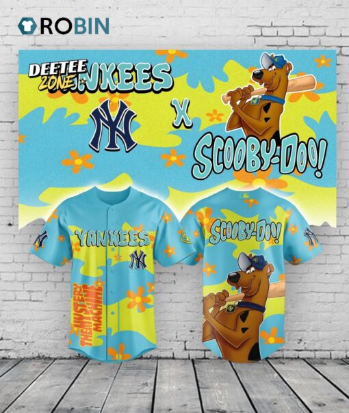New York Yankees x Scooby Doo New 2025 Baseball Baseball Jersey Shirt Style