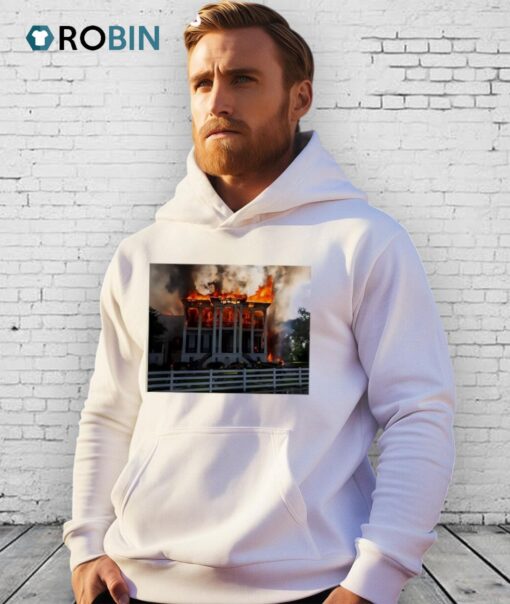 Nottoway Plantation Fire Poster Shirt