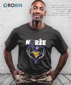 Nurse It’s A Work Of Heart West Virginia Mountaineers Shirt Nurse It’s A Work Of Heart West Virginia Mountaineers Shirt
