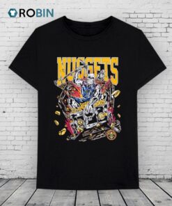 Official Denver Nuggets Gold Fury Warren Lotas Skeleton Shirt