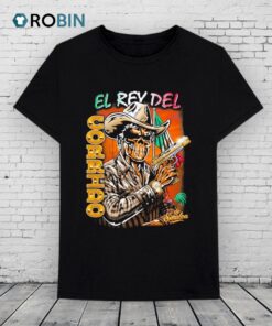 Official El Rey Del Corrido De Sinaloa Warren Lotas Rooster Skeleton Mexico Cowboy Shirt