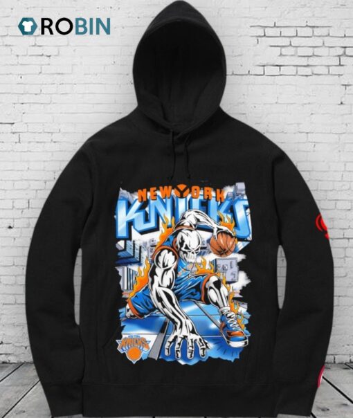 Official New York Knicks Sky High Warren Lotas Skeleton Shirt
