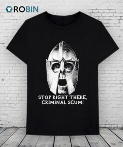 Official Stop Right There Criminal Scum Helmet Threat Llama Shirt Official Stop Right There Criminal Scum Helmet Threat Llama Shirt