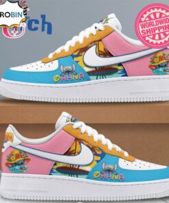 Ohana Hawaiian Stitch Custom Air Force 1 Sneakers