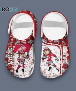 Ohio State Buckeyes Christmas Clogs Shoes, Available Size For Kids & Adults
