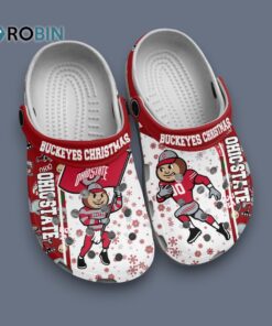 Ohio State Buckeyes Christmas Clogs Shoes, Available Size For Kids & Adults Ohio State Buckeyes Christmas Clogs Shoes, Available Size For Kids & Adults