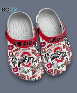 Ohio State NCAA Team Sport 3D Printed Crocs