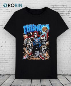 Oklahoma City Thunder Throne Warren Lotas Skeleton Shirt Oklahoma City Thunder Throne Warren Lotas Skeleton Shirt