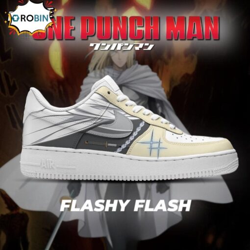 One Punch Man x Flashy Flash Air Force 1 Sneaker