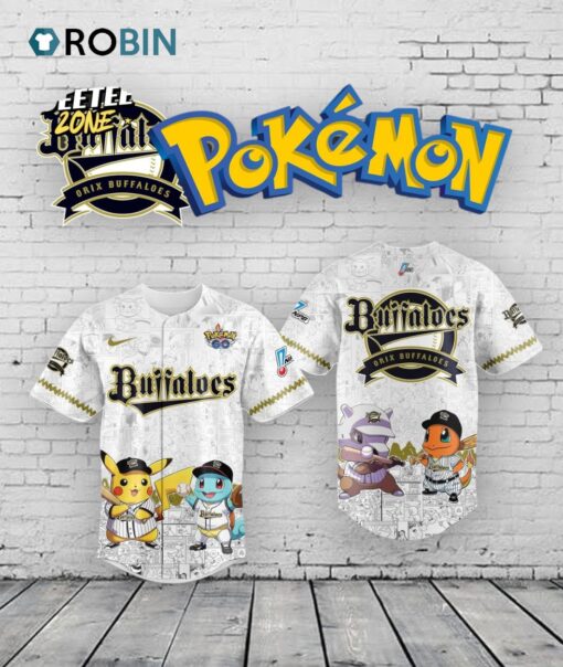 Orix Buffaloes x Pokémon Go 2025 Limited Edition Baseball Jersey Shirt Style