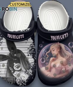 Personalized Beautiful Singer Ariana Grande Music Clogs