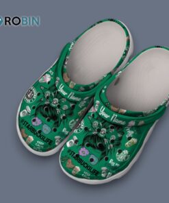 Personalized Green Clogs Starbucks Life Unisex Slippers