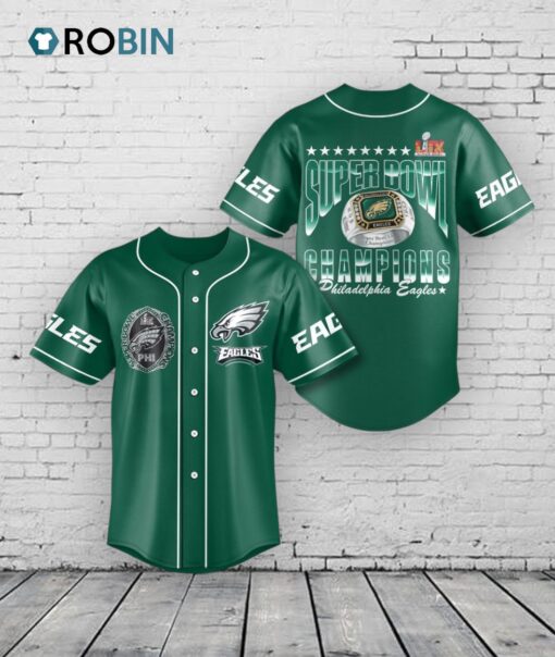 Philadelphia Eagles Super Bowl Baseball Baseball Jersey Shirt Style