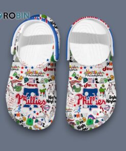 Philadelphia Phillies MLB Baseball Team Unisex 3D Printed Crocs