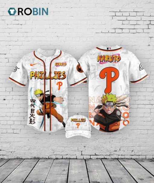Philadelphia Phillies MLB x Naruto Baseball Jersey Shirt Style Editions Limited