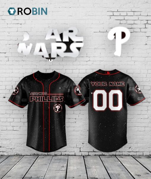 Philadelphia Phillies MLB x Star Wars Night Special Edition Baseball Jersey Shirt Style 2025