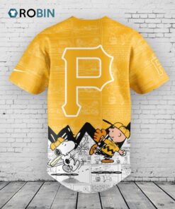 Pittsburgh Pirates 75th Anniversary of Peanuts Baseball Jersey Shirt Style Pittsburgh Pirates 75th Anniversary of Peanuts Baseball Jersey Shirt Style