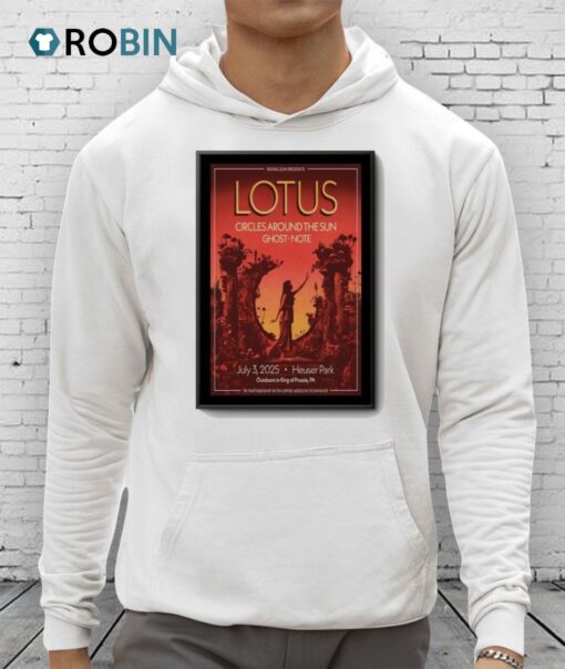 Poster Lotus July 03 2025 Heuser Park King Of Prussia, Pa Shirt