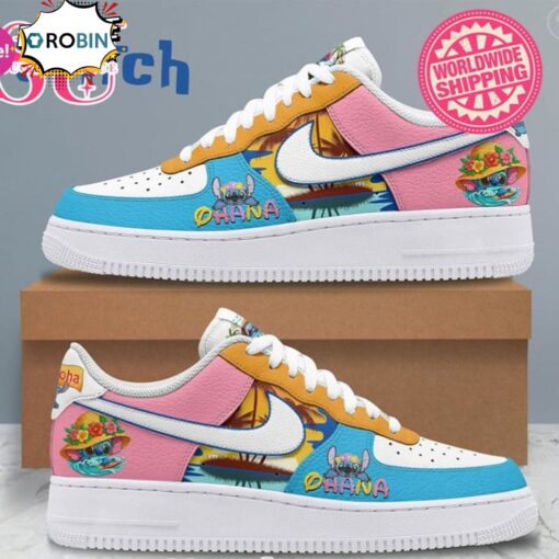 Premium Edition Stitch Ohana Air Force Sneaker Shoes