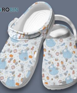 Pretty White Sandals Cinderella Princess Cartoon Classic Crocs