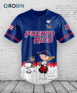 Puerto Rico Baseball x Peanuts Night Game Limited Edition Baseball Jersey Shirt Style 2025